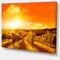 Designart - Scenic Sunset Road in Italy - Large Landscape Canvas Art